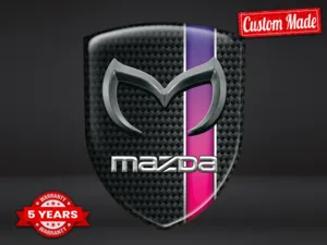 Mazda Emblemas Silicona Auto Profesional Personalizable